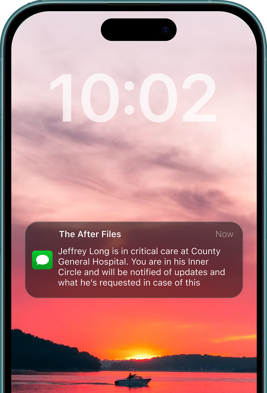 Inner Circle notification on a phone